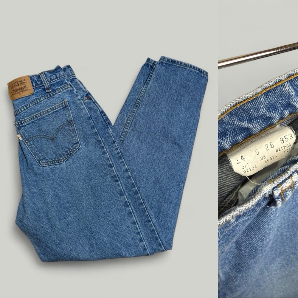Levi's 816 Jeans Women Size 26 Light Blue Wash Vintage Denim Orange Tab Cotton